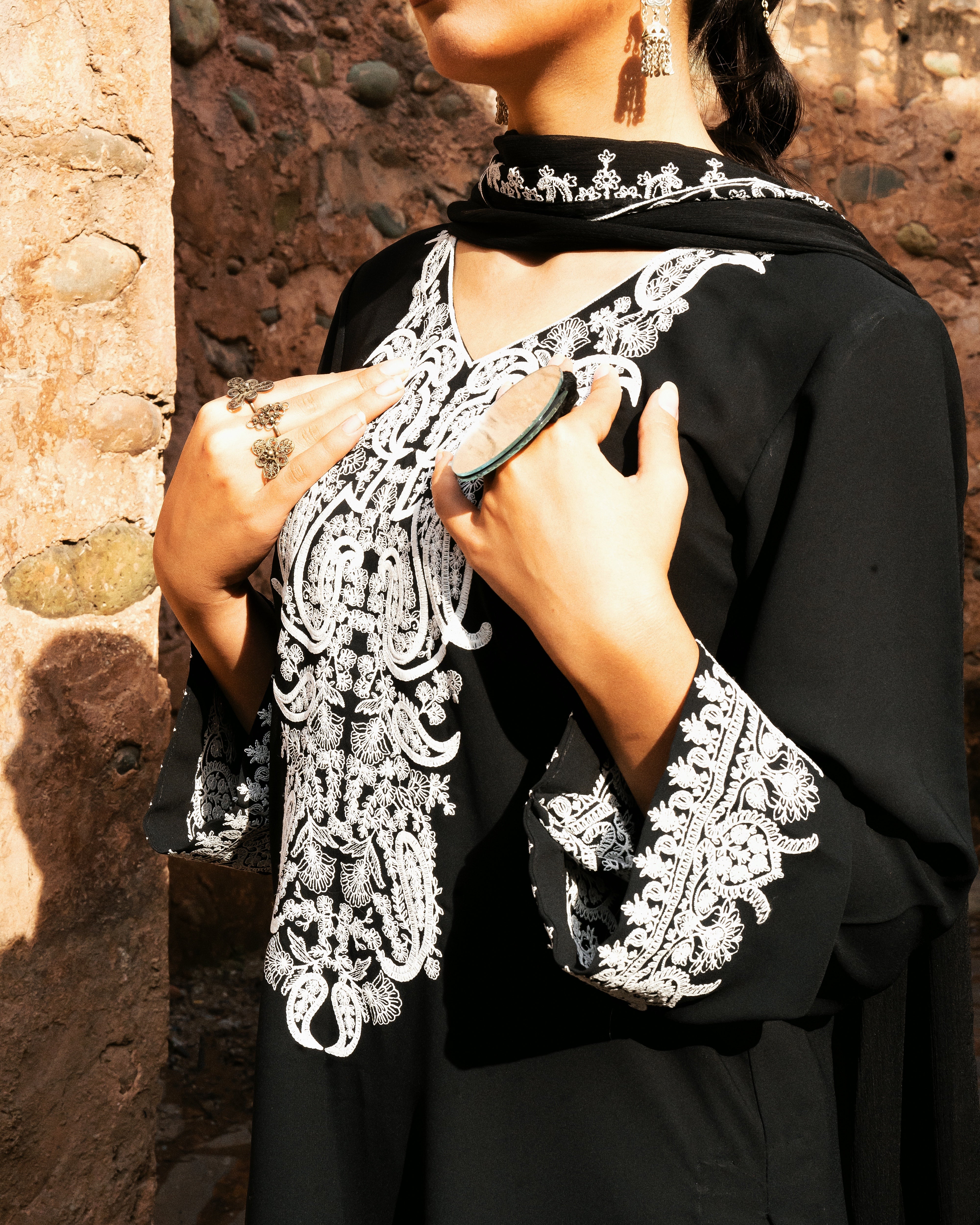 Black Georgette - 3 Pc